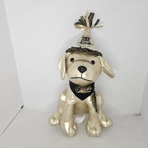 Raising Cane’s Dog Puppy 2025 Plush Golden 28th Birthday Cane Gold With Tags. 
